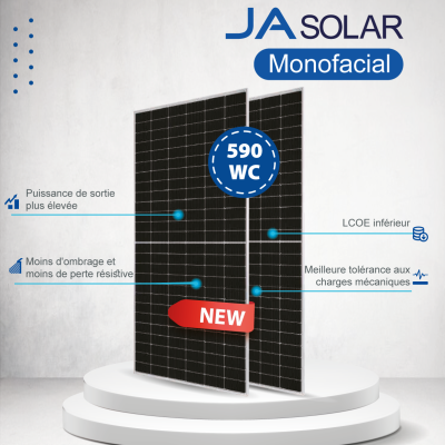PANNEAU JA SOLAR 590WC Module demi-cellule MBB JAM78S30&nbsp;580-605/MR